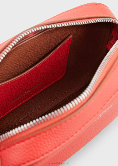 kadınlar Armani omuz askılı geyik baskılı fotoğraf makinesi çantası turuncu T8HD582