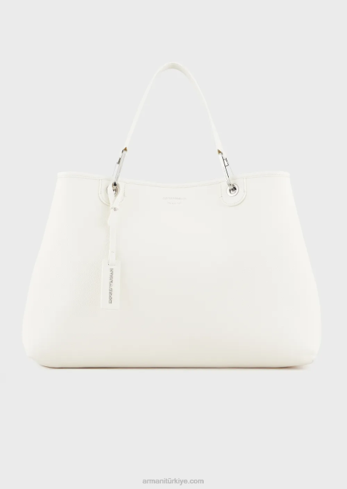 kadınlar Armani geyik desenli büyük myea alışveriş çantası iki ton T8HD689