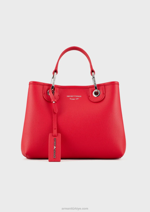 kadınlar Armani geyik desenli myea bag küçük alışveriş çantası bordo T8HD667