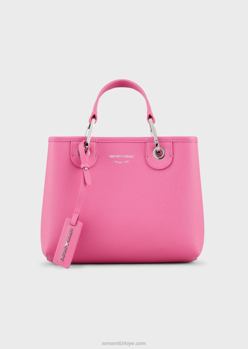kadınlar Armani geyik desenli myea bag küçük alışveriş çantası fuşya T8HD665