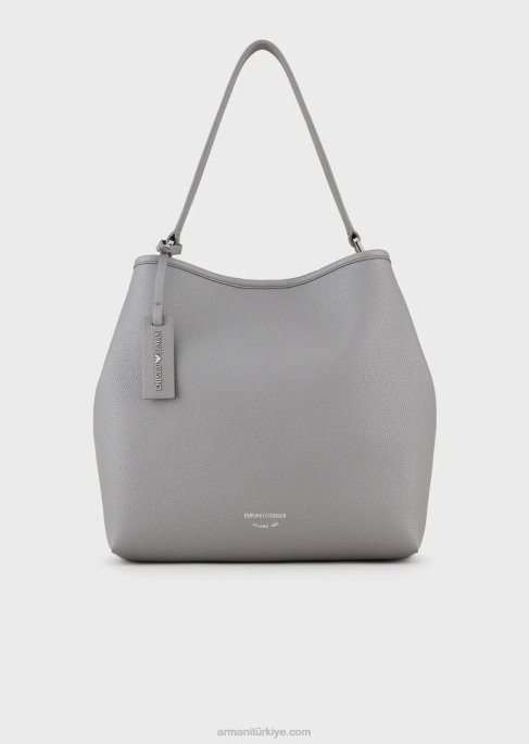 kadınlar Armani geyik desenli myea omuz çantası gri T8HD699