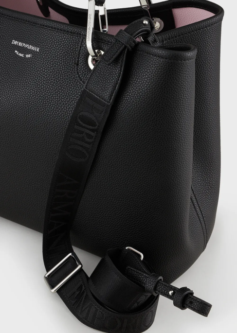 kadınlar Armani geyik desenli orta boy myea alışveriş çantası iki ton T8HD678