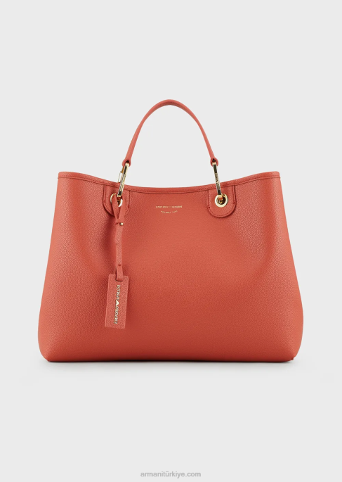 kadınlar Armani geyik desenli orta boy myea alışveriş çantası kahverengi T8HD676