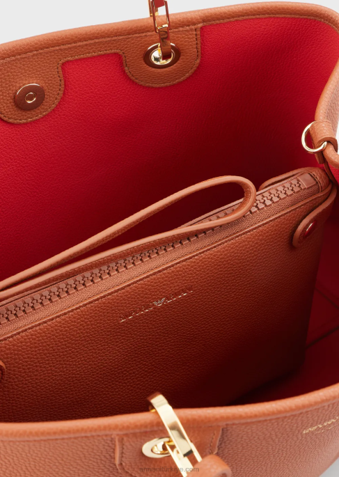 kadınlar Armani geyik desenli orta boy myea alışveriş çantası toz pembe T8HD677