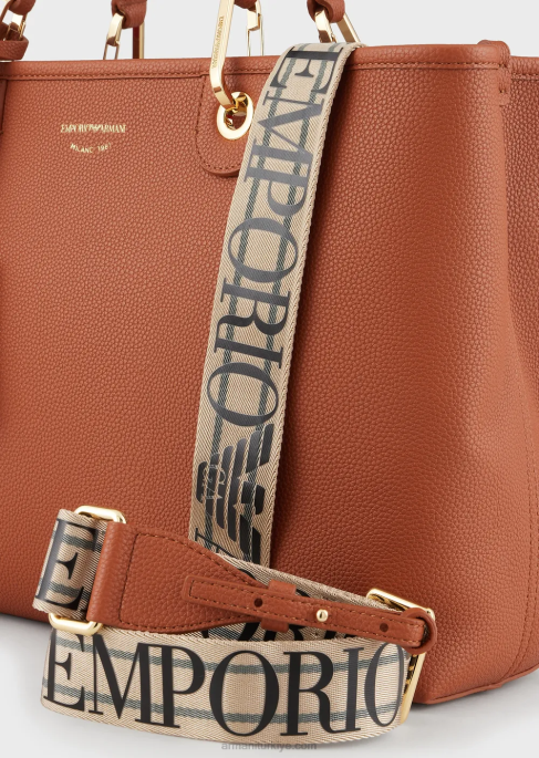 kadınlar Armani geyik desenli orta boy myea alışveriş çantası toz pembe T8HD677