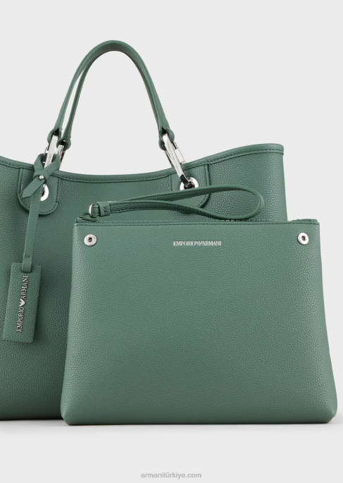 kadınlar Armani geyik desenli orta boy myea alışveriş çantası turuncu T8HD682