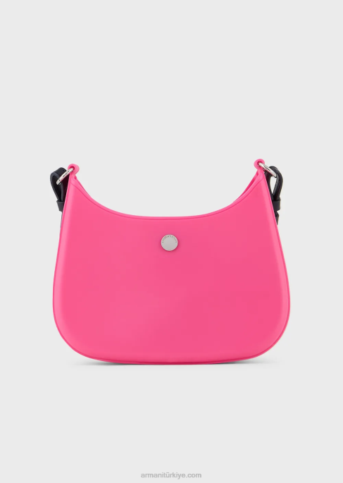 kadınlar Armani geri dönüştürülmüş pvc sakızlı çanta omuzdan askili çanta yeşil T8HD647