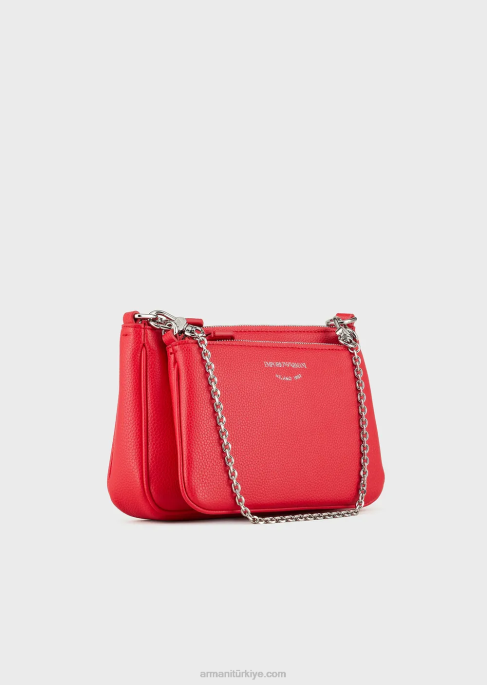kadınlar Armani omuz askılı geyik desenli ikili mini çanta kırmızı T8HD653