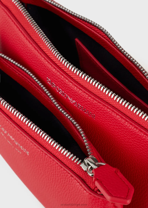 kadınlar Armani omuz askılı geyik desenli ikili mini çanta kırmızı T8HD653