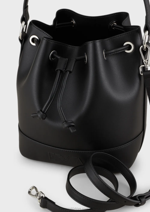 kadınlar Armani omuz askılı kova çantası siyah T8HD740