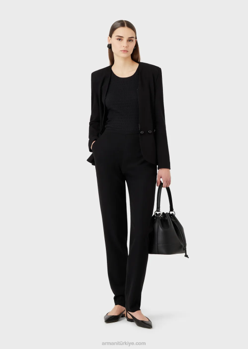 kadınlar Armani omuz askılı kova çantası siyah T8HD740