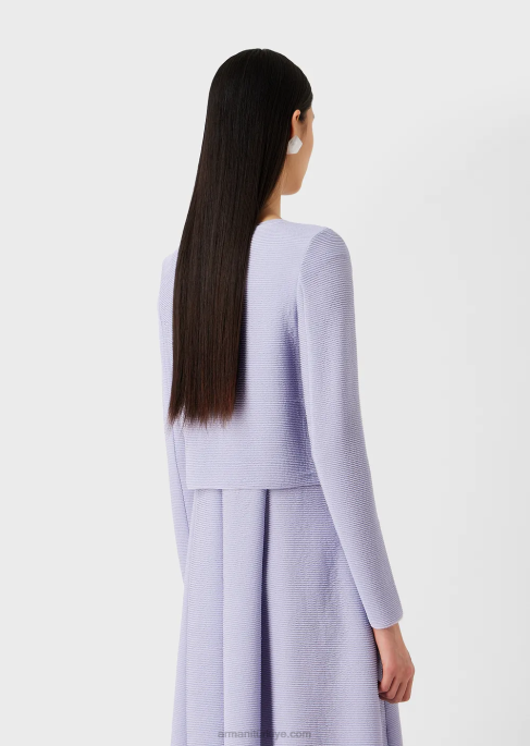 kadınlar Armani jarse fermuarlı bolero lila T8HD53