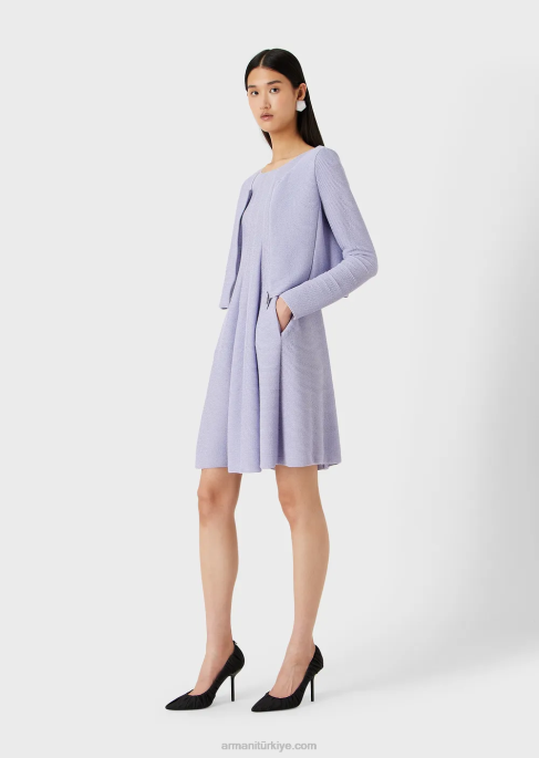 kadınlar Armani jarse fermuarlı bolero siyah T8HD55