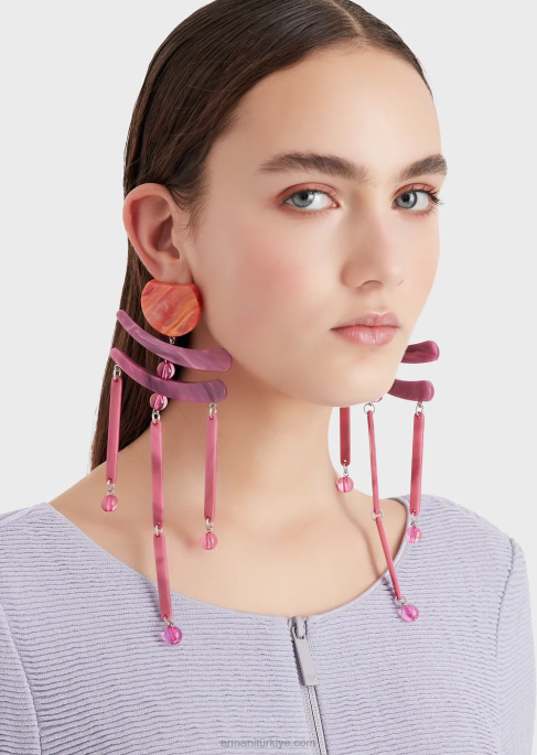 kadınlar Armani jarse fermuarlı bolero siyah T8HD55