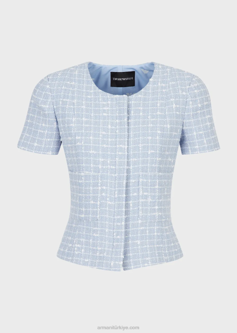 kadınlar Armani simli tüvit kısa kollu ceketT8HD46