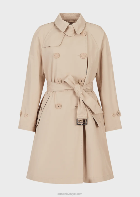 kadınlar Armani su tutmaz gabardin kruvaze trençkotT8HD254