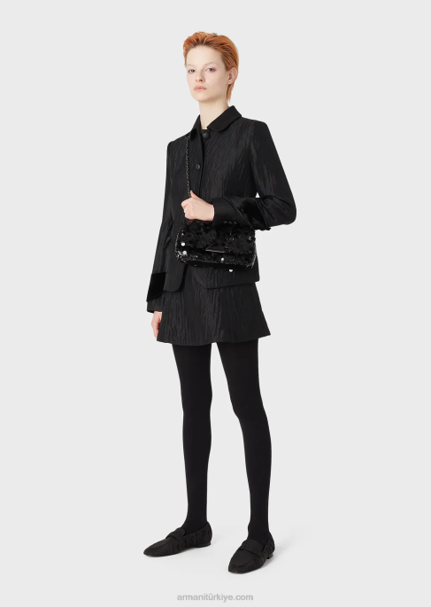 kadınlar Armani kloş etek siyah T8HD333