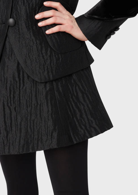 kadınlar Armani kloş etek siyah T8HD333