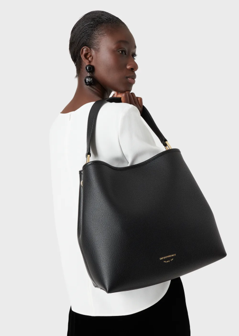 kadınlar Armani 3/4 kollu envers-saten bluz beyaz T8HD389