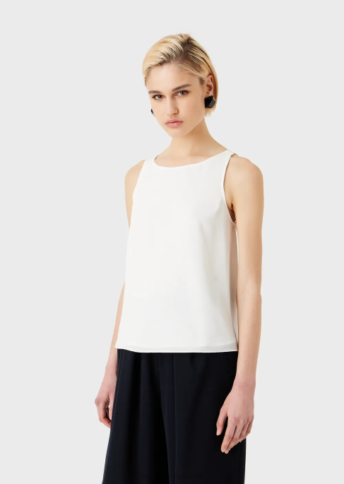 kadınlar Armani granit kumaştan arka panelli kloş top pembe T8HD345