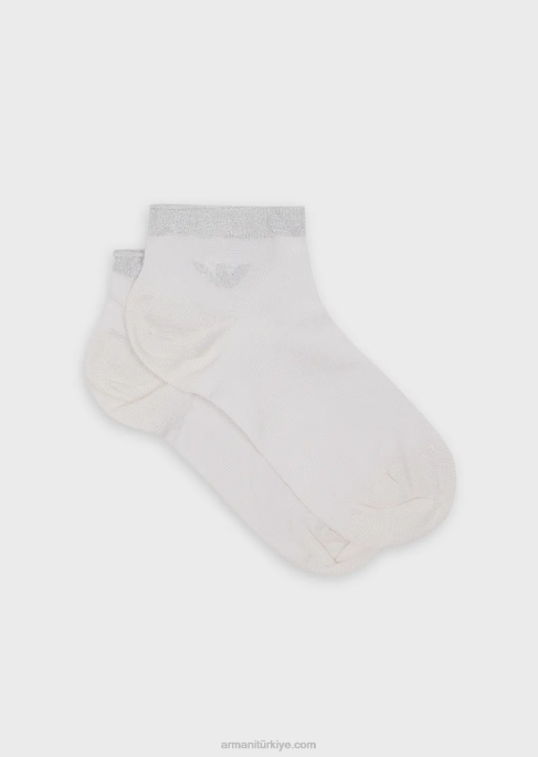 kadınlar Armani jakar logolu çorap hediye kutusuT8HD180