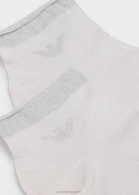 kadınlar Armani jakar logolu çorap hediye kutusuT8HD180