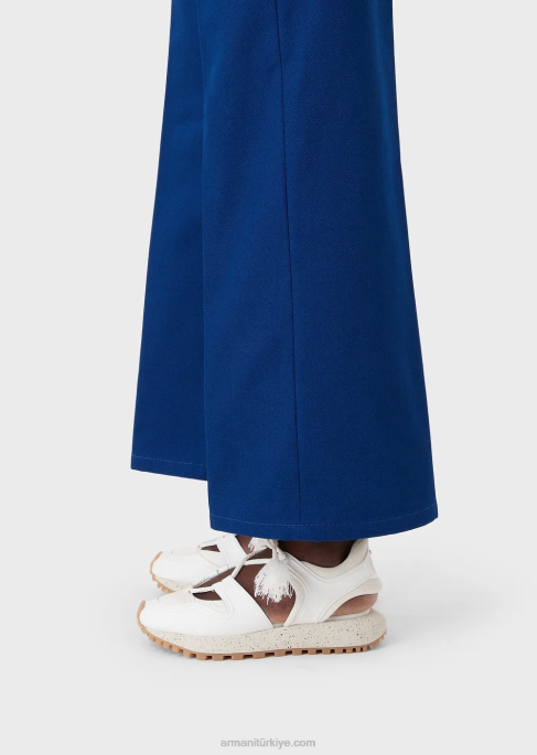 kadınlar Armani sürdürülebilir koleksiyon j33 organik boğa renginde düz kesim kot pantolon mavi T8HD398