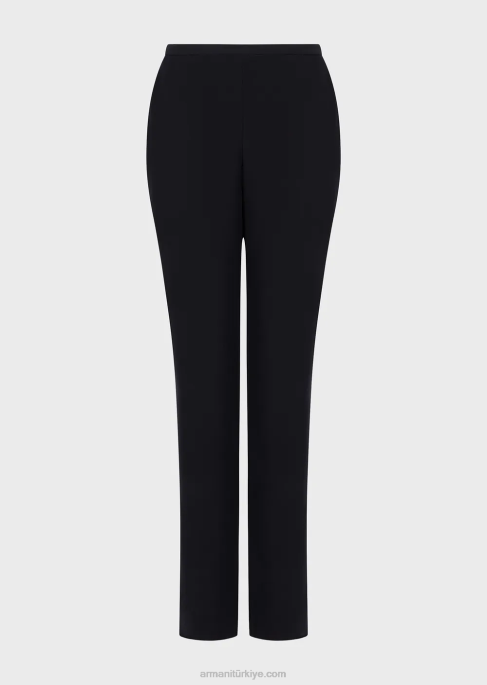 kadınlar Armani teknik-cady sigara pantolonu lacivert T8HD307