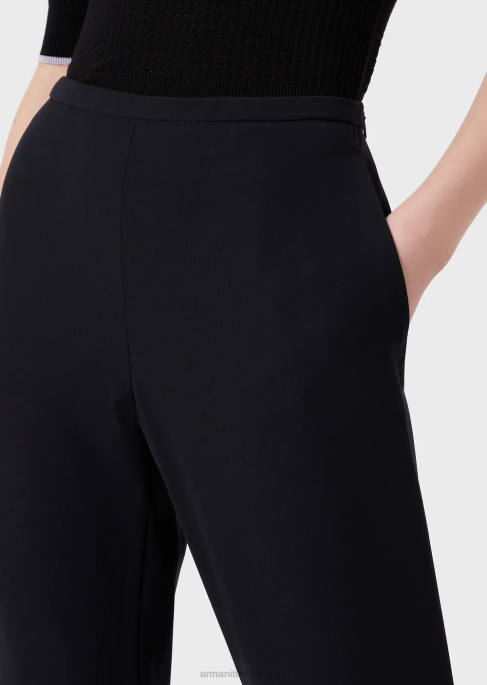 kadınlar Armani teknik-cady sigara pantolonu lacivert T8HD307