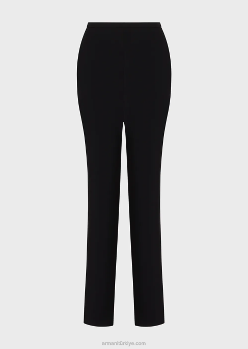 kadınlar Armani teknik-cady sigara pantolonu siyah T8HD308