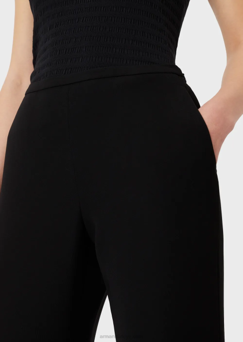 kadınlar Armani teknik-cady sigara pantolonu siyah T8HD308