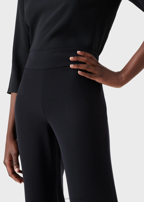 kadınlar Armani tekno cady palazzo pantolon mavi T8HD304