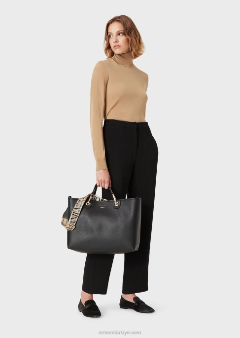 kadınlar Armani saf bakir yünlü yuvarlak yakaT8HD227